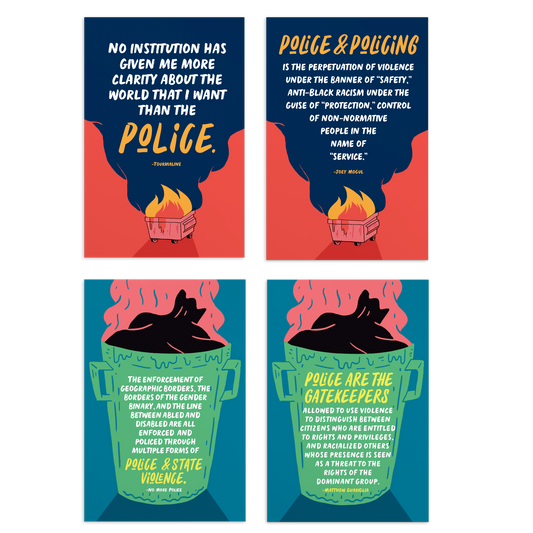 No More Police Postcard Set #2